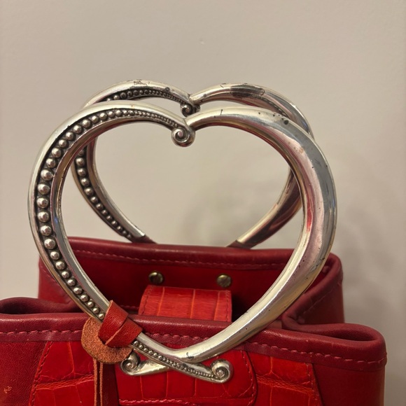 Brighton Vintage Heart Shaped Handles Mini Bucket Bag - Picture 3 of 8